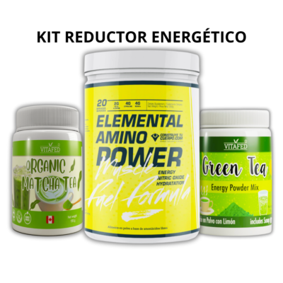 KIT REDUCTOR ENERGÉTICO (AMINO ÁCIDO+ORGANIC MATCHA TEA+GREEN TEA)